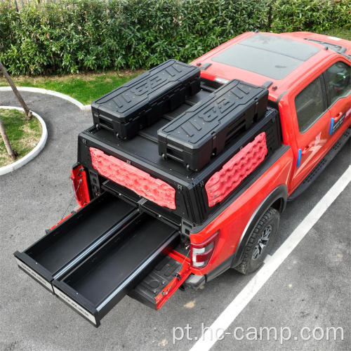 Sistema de gaveta de carro com gaveta de caminhão offroad